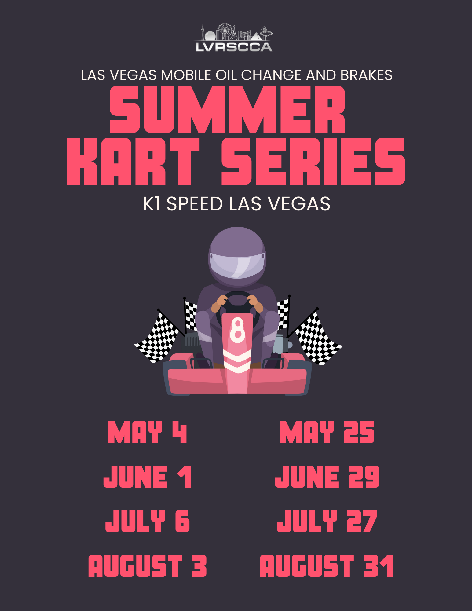 Summer Kart Series (May 4 – Aug 31) - Las Vegas Region SCCA